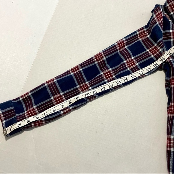 Daytrip Plaid Button Up Cotton Shirt Medium Western Country Farm Grunge Classic - Picture 12 of 12